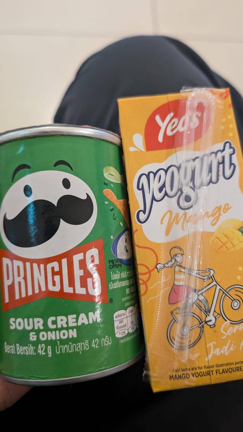 Nutritious bus station breakfast