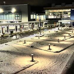 Lots of snow at Helsinki Airport