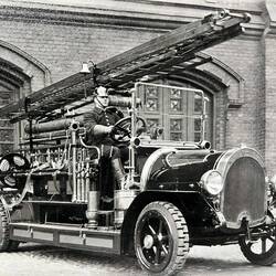 Out the front of the fire station