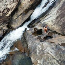 Waterval bij de camping in Ouro Preto