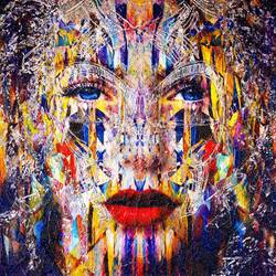 From Serdar Okan's Soyut Manifesto exhibit — Women's Portraits ... Unknown Masks — İzmir CRF.