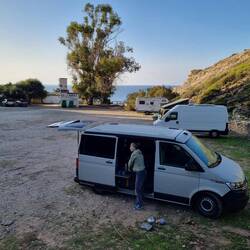 Ruhiger Schlafplatz beim Strand.
