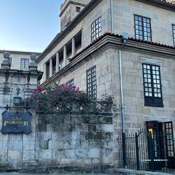 The beautiful, historic Hotel Parador de Pontevedra , where I'm staying tonight.