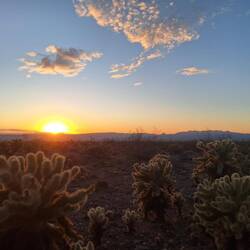 Schöner Sonnenuntergang im Golden Valley