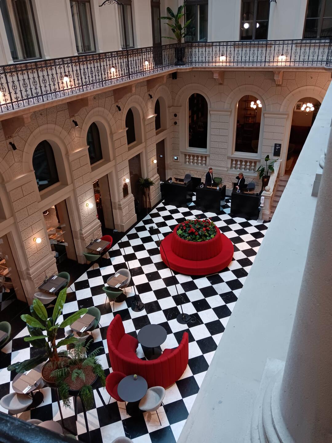 Courtyard of the Octogon Hotel