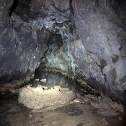 Inside the lava tunnel