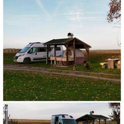 Mitten in der Pampa, zum stehen schön, aber kein Weg zum laufen