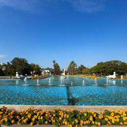 The Cascade Pool at Kültürpark on a beautiful fall day — Alsancak, İzmir.