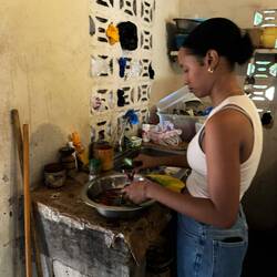 Die ganze Familie kocht für uns