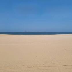 Richtung Swakopmund ist Wüste und Meer