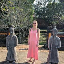 Entering Emperor Tu Duc's mausoleum site