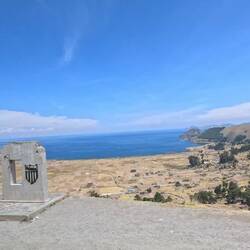 Wir sehen Copacabana bereits von oben