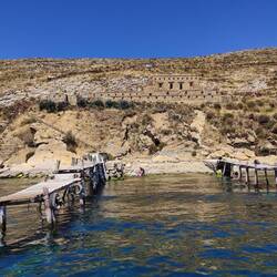 Die Baumaterialien für den Sonnentempel kommen eindeutig von der Insel selbst