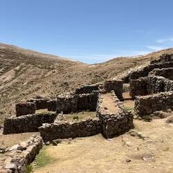 Auf der Insel gibt es einige Inka-Ruinen. Hier sind wir im sogn. Chincana Labyrinth
