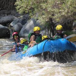 Andi darf als starker Paddler vorne sitzen