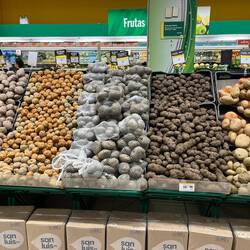 Unterschiedliche Kartoffelarten sind hier völlig normal