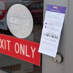 Interesting to see at the Post office...