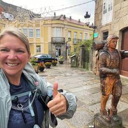 My hotel in Caldas des Reis in the background.