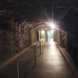 Stollen vom Wasserrohr zum Turbinenhaus