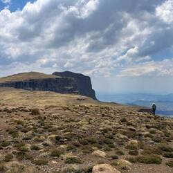 Hochplateau, noch 800 m bis Lesotho