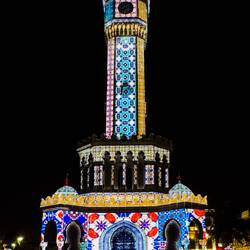 "The Magic of Time" ... a CRF light and sound show — Konak, İzmir.