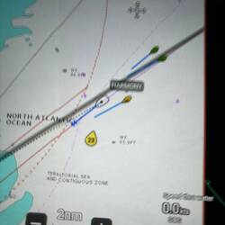 Carivan of sailboats