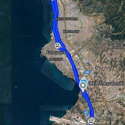 Busfahrt nach Thessaloniki