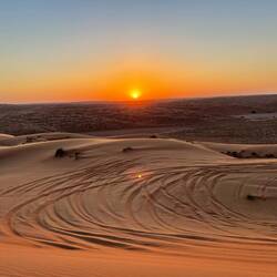 Sonnenuntergang in der Wüste