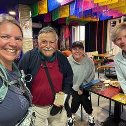 What a surprise to meet Bruce from Australia again!Also Maggie & Mary, mother & daughter from NY.