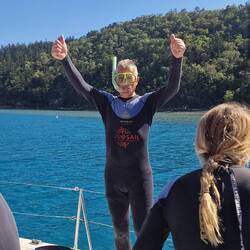 Hardy geht schnorcheln