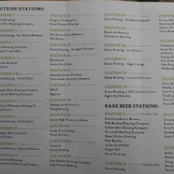 29 Bierstationen und im Garten noch 7 Stationen mit insges. 36 alkoholfeien Bieren