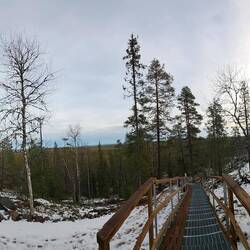 Ein Stück auf den Luosto hinauf