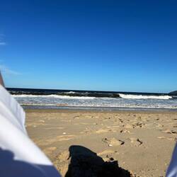 Nach der Golferunde an den Strand. Ein kurzer aber flüchtiger Gedanke...