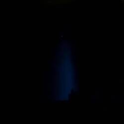 It's hard to snap a pic of bioluminescence when standing on solid ground, much moreso while rolling