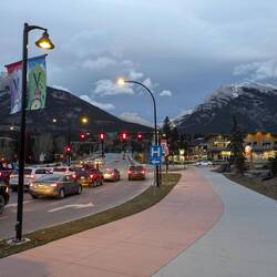 Abenddämmerung in Canmore