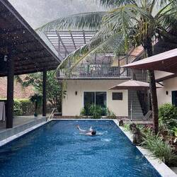 Die wenigen Regenschauer werden sinnvoll genutzt 🤪