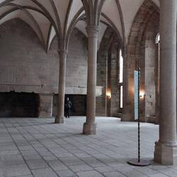 Flotte søjler og hvælvinger i klosteret på Mon Saint Michel