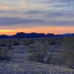 Unser Schlafplatz heute - Sunset = immer wieder schön!