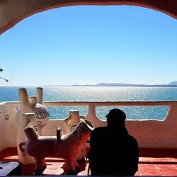 Another teracce in Casapueblo.