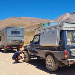 Alle reduzieren den Luftdruck in den Reifen.