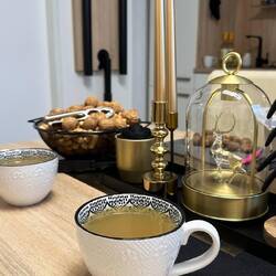 Den ersten Glühwein gab's dann auch schon 😊