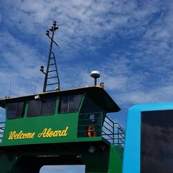 Auf der Fähre unterwegs nach K'gari