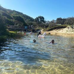 Erfrischendes Bad im Eli Creek