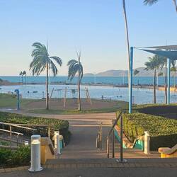 The Strand Rockpool: salt water pool; less chance of getting stung by a stingers (jellyfish)..