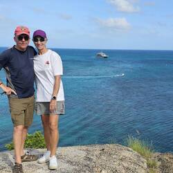 that's our boat in the background