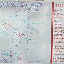 Dive site 1: Crack-a-Jack; max depth: 99ft