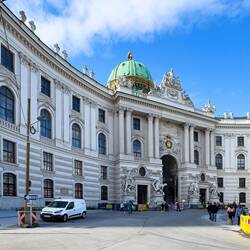 St Michael's Wing of Hofburg, the former imperial palace of the Habsburgs — Vienna, Austria.