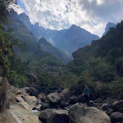Ganz hinten sieht man den Tugela Wasserfall