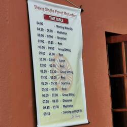 Stundenplan der Mönche