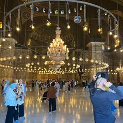 Inside the mosque. Can hold 200 for prayers 5 times a day